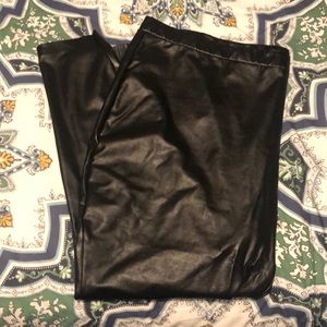 Eloquii Black Faux Leather Leggings